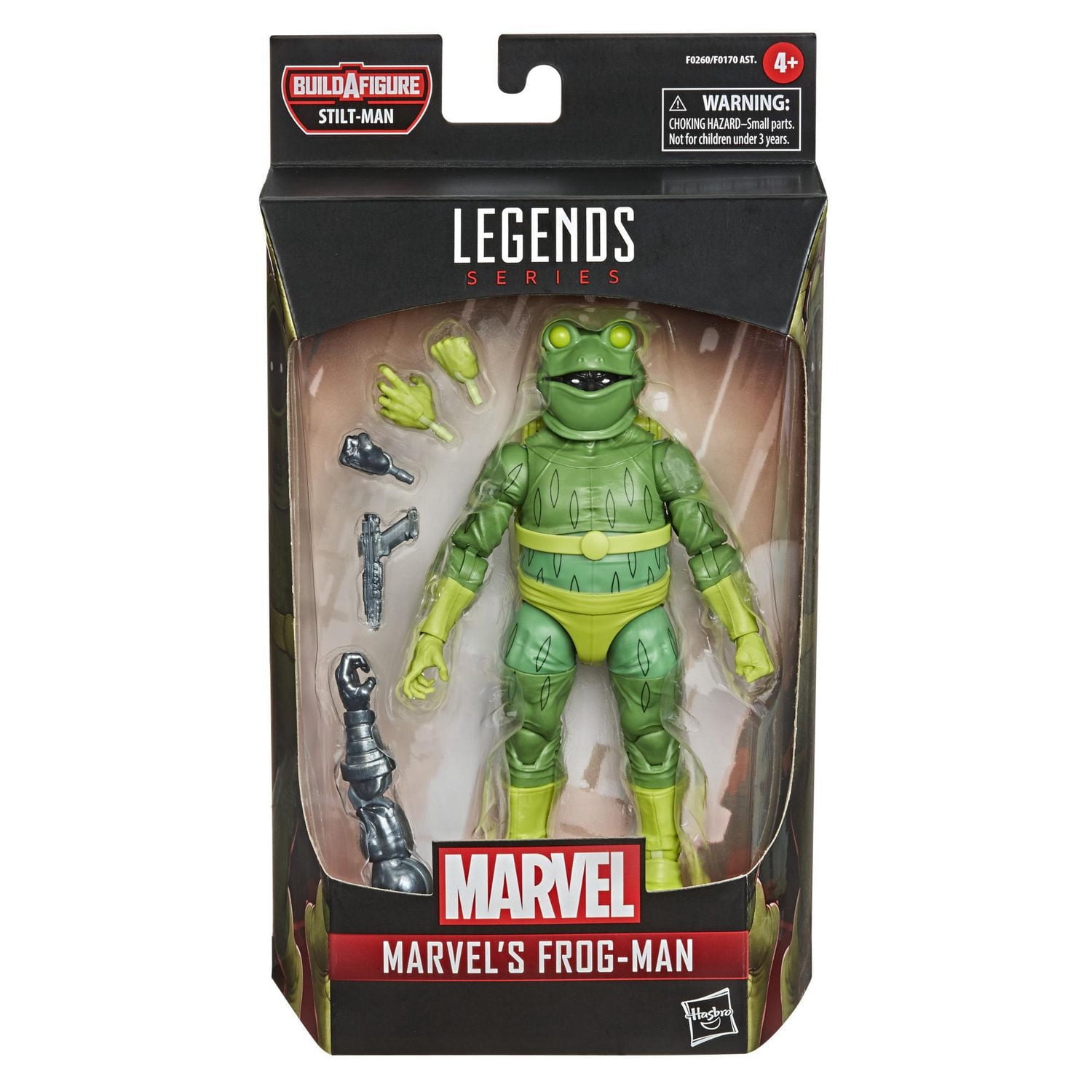 Hasbro Marvel Legends Series Spider-Man Marvel’s Frog-Man 6-inch Collectible Action Figure Toy For Kids Age 4 and Up
