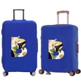 thumbnail image 4 of Luggage Cover Travel Suitcase Protective Cover for Trunk Case 18 ''-28 '' Foldable Elastic Suitcase Cover Floral Lettern Pattern 8floral J M, 4 of 6