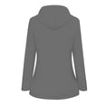 thumbnail image 3 of Fridja Womens Solid Rain Jacket Outdoor Plus Size Waterproof Hooded Raincoat Windproof, 3 of 3