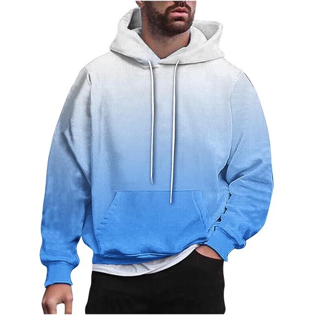 Rbaofujie Chandails pour Hommes Hommes Décontracté Mode Chandails à Capuche Col Rond Imprimé Chandail à Enfiler Manches Longues Hauts Chandail Chandails à Capuche pour Hommes Graphique