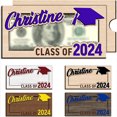 thumbnail image 3 of Thinsony Graduation Gift Cash Holder Wooden Envelope Wallet Safe 2024 Graduation Money black, 3 of 6