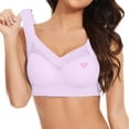 thumbnail image 1 of fheaev Seamless Mesh Lace Bras for Women No Underwire Wireless Bras with Support And Lift Full Coverage Deep V Bralettes Everyday Bra, 1 of 8