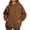 Brown, variant on RXIRUCGD Womens Oversized Hoodies Fleece Sweatshirts Long Sleeve Sweaters Pullover Fall Outfits With Pocket, Hot Pink, Size: M