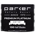 thumbnail image 2 of 100 Parker Premium Platinum 1/2 Blades - for Professional Barber Razors, Shavette Razors and Disposable Blade Straight Razors, 2 of 3