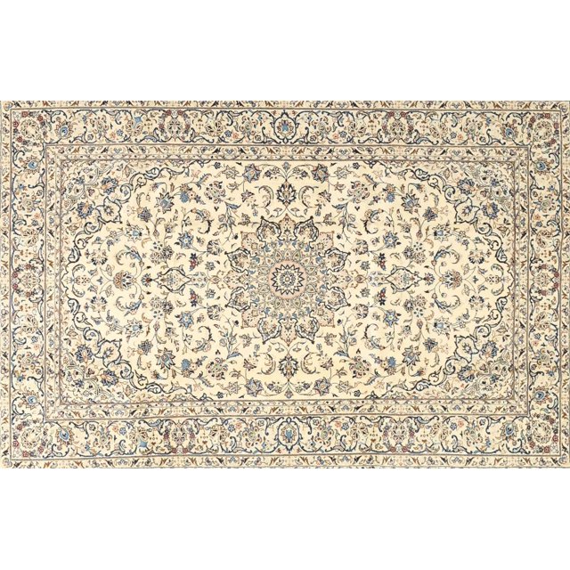Ahgly Company Indoor Rectangle Traditional Golden Blonde Gold Medallion Area Rugs, 2' x 5'