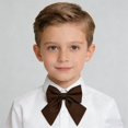 thumbnail image 1 of hengsof Childrens Solid Color Neck Tie for School Uniform, Adjustable Bow Tie for Dress Shirt, Academic Formal Wear Accessory, 1 of 6