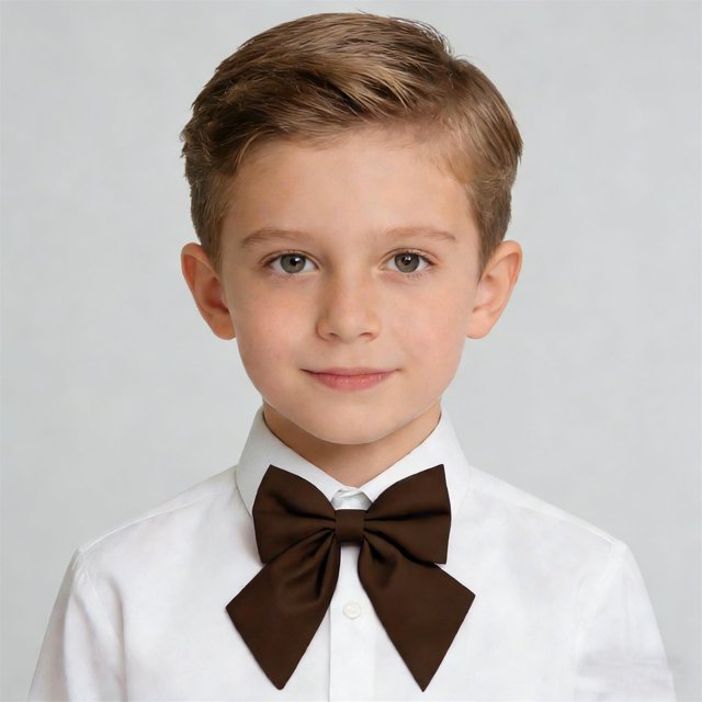 hengsof Childrens Solid Color Neck Tie for School Uniform, Adjustable Bow Tie for Dress Shirt, Academic Formal Wear Accessory