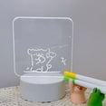 thumbnail image 2 of maskred Acrylic LED Drawing Board Creative Memo Board For Home Office Light Up Message Board Memo Board A Touch open, 2 of 6