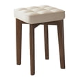 thumbnail image 2 of DOLITY Tabouret de Bar en Bois Sans Dossier Élégant Polyvalent pour Salon Café Extérieur, 2 of 9