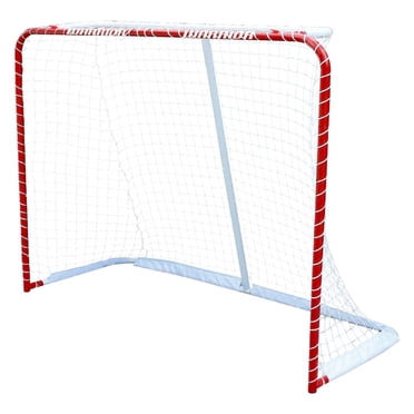 Warrior 54" Steel Street Hockey Net - 54" x 44" x 20" - Heavy Duty Mesh - Perfect for Indoor or Outdoor Play