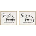 thumbnail image 1 of Bride's & Groom's Family Dressing Room Sign Wedding Party Signage Party Print - Frame Not Included, 1 of 1
