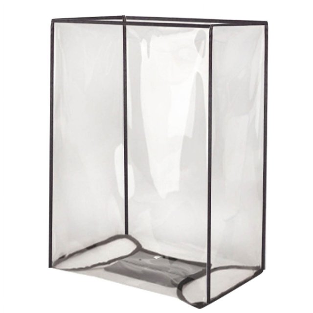 18-30 Inch Suitcase PVC Cover Protector, Transparent Luggage Cover Waterproof Wheeled Suitcase Dustproof Sleeve Travel Accessory Black Side--30 inch