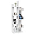 thumbnail image 1 of Gymax Bibliothèque à 8 Niveaux avec 8 Compartiments Ouverts, Étagère de Rangement Gain de Place, Blanc, 1 of 10