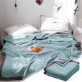 thumbnail image 3 of Summer Cooler Quilt Blanket,Cooling Blankets for Hot Sleepers,Summer Cooler Quilt for Hot Sleepers and Night Sweats Cooler Comforter Double Sided Cold Effect Blanket Cooler Fiber Ice Blanket, 3 of 8