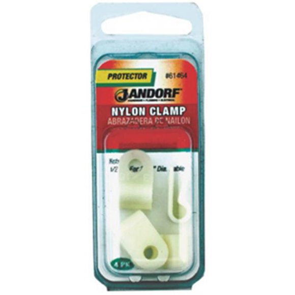 Jandorf Specialty Hardw 61464 Nylon Clamp - Natural, 0.5 x 0.19