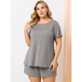 thumbnail image 4 of GRACE & GRANDEUR Pyjama de Nuit à Pois à Manches Courtes pour Femme Grande Taille, 4 of 6