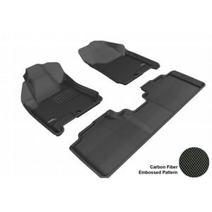 3D MAXpider L1CD00801509 CADILLAC SRX 2010-2014 KAGU BLACK R1 R2 Floor Mat