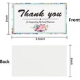 thumbnail image 2 of 50Pcs Thank You Cards Small Business, Mini A variety of styles Thank You for Supporting Cards Notes Shopping Holographic Thanks Greeting Cards for Retail Store Owner Goods Customer 2x3.5 Inch, 2 of 5
