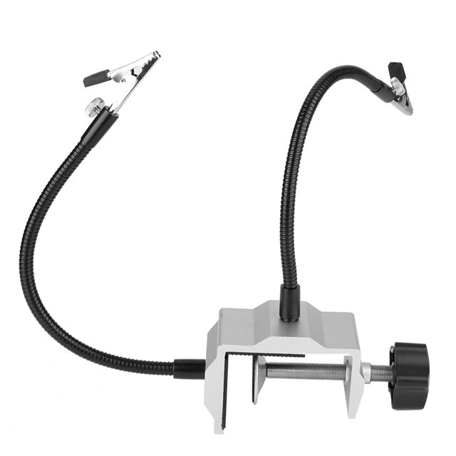 Convenient To Use Metal Electric Iron Holder, Solder Metal Arm, Easily Clipped For Soldering Electronics