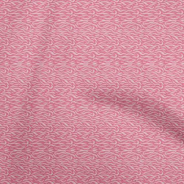 oneOone Velours Rose Tissu Abstrait Matière de Robe Tissu Imprimé Tissu au Mètre 58 Pouces de Large