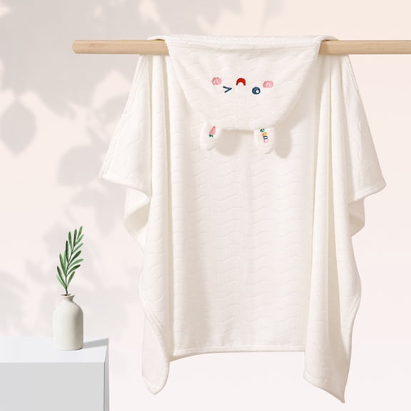 TopLLC Cape à Capuchon pour Bébé de 0 à 6 Ans Peignoir pour Enfants Serviette de Bain Serviettes de Bain Super Douces et Absorbantes