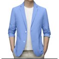 thumbnail image 1 of Rinsvye Spring Summer Men's Lightweight Jacket Suit for Men Summer Suit Jacket Casual Suit Men Stretch Slim Fit Button Casual Suits for Men Sport Coats, 1 of 3