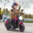 thumbnail image 2 of Costway 6V Kids Electric Motorcycle with Training Wheels LED Headlights Music Board Pink, 2 of 10