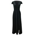 thumbnail image 3 of UPPADA Robe à Col Rond pour Femmes, Couleur Unie, Robes d'Invitée de Mariage, Ceinture, Cocktail, Fête, Tenue de Travail, Coupe Ajustée, Robe Crayon, Robes Midi Décontractées, Robes pour Femmes en Liquidation, 3 of 8