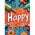 thumbnail image 4 of Colorful Arcade Themed Happy Birthday Banner Backdrop Party Decorations for Birthday Party Gaming Themed Events Photography Props Photo Booth Setups, 4 of 4