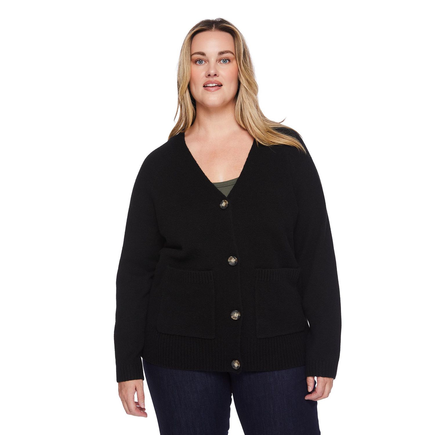Cardigan à manches longues George Plus pour femmes