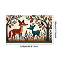 thumbnail image 3 of Forest Themed Animal Patterned Backdrop Banner Party Decorations Background for Children Parties Family Gatherings Photography Props Outdoor Events Festival Celebrations, 3 of 4