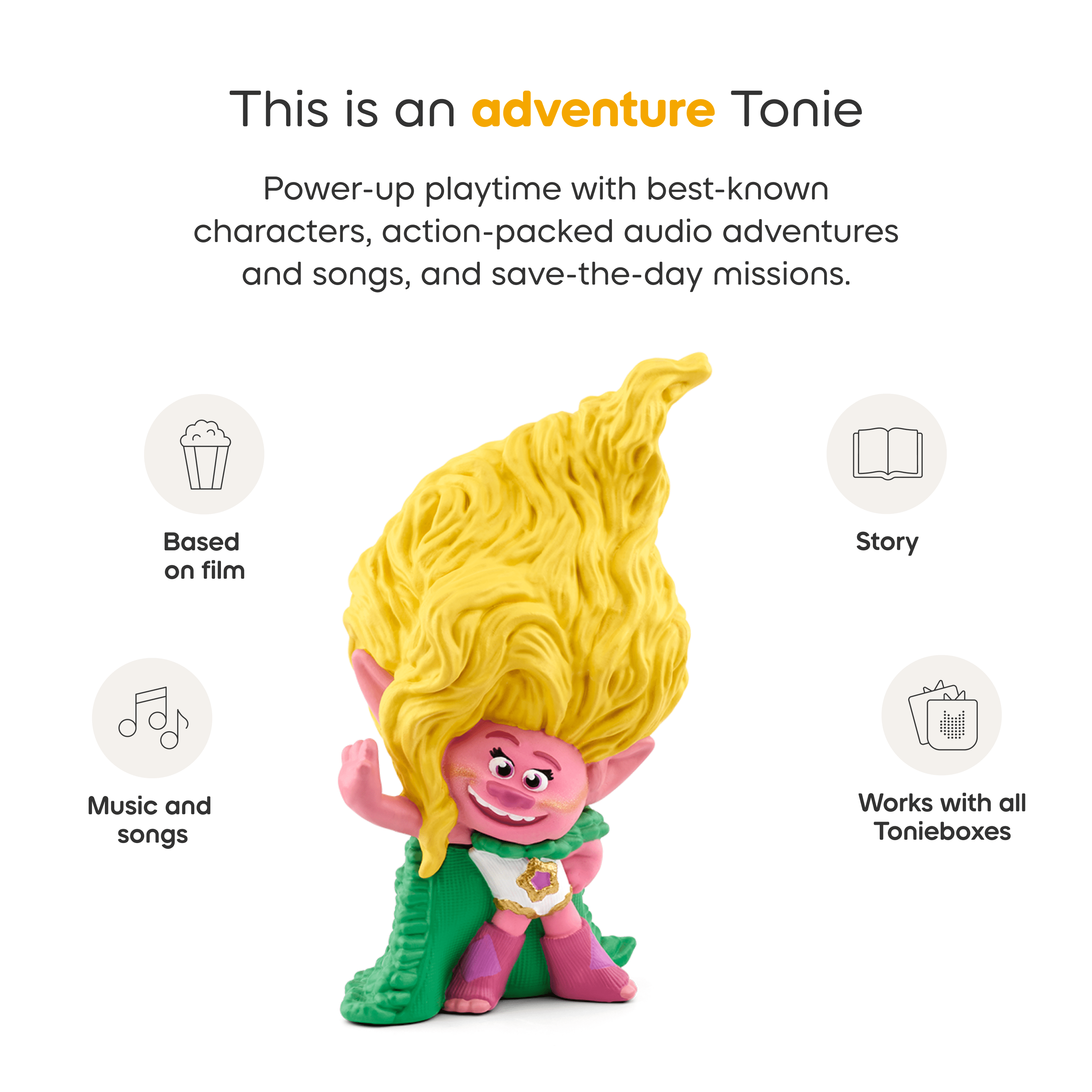 tonies Les Trolls: Viva Figurine de jeu audio (En Anglais)