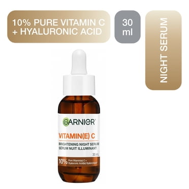 Garnier Sérum Nuit Illuminant à la Vitamine C, avec Acide Hyaluronique