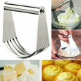 thumbnail image 1 of Dough Blender Home Kitchen Baking Pastry Flour Stainless Steel Blender Mixer with Non-slip Handle, 1 of 9