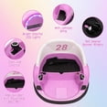 thumbnail image 4 of EDTara 12V Electric Ride On Bumper Car for Toddlers, Remote Control, LED Lights, 360 Degree Spin, Battery Display, Music, Perfect Toy Gift, 4 of 7