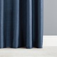thumbnail image 2 of Hometrends Faux Silk 84" Grommet Room Darkening Window Curtain Panel, Blue, 2 of 7