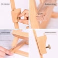 thumbnail image 4 of KLKCMS Small Tabletop Easel Painting Display Art Easel Desktop Easel Adjustable H-Frame Easel Studio Easel Stand, Premium Wood Sketching Easel, 4 of 7