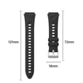 thumbnail image 2 of Watch Bands 18MM Color Silicone Sports Watch Band Durable Comfortable Breathable Active Lifestyles, 2 of 3
