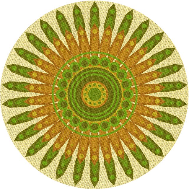 Ahgly Company Machine Washable Indoor Round Transitional Dark Golden Rod Brown Area Rugs, 4' Round