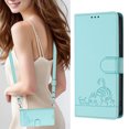 thumbnail image 1 of iPhone 12 Mini Case ,Cat PU Leather Crossbody Lanyard Strap RFID Magnetic Wallet Compatible with iPhone 12 Mini Cover, 1 of 5