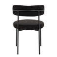thumbnail image 4 of Federica II Boucle Chair in Black Color - SET OF 2, 4 of 4