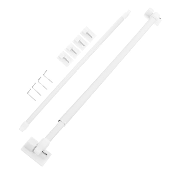MasteelfCA 2pcs Small Curtain Rod Extendable Curtain Rod Adjustable Plastic Curtain Rod