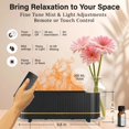 thumbnail image 4 of Bell + Howell Serenity Black 200 mL Flame Effect Essential Oil Diffuser Humidifier with Remote Control, 4 of 8