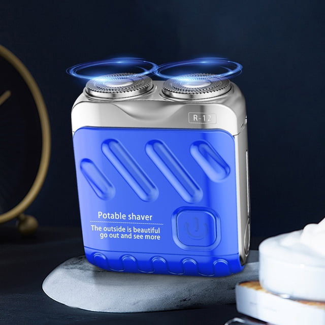 EQWLJWE R-12 Rasoir Électrique pour Bagages Mini Rasoir Électrique Rasoir Électrique Portable pour Hommes Conception Pratique pour le Voyage Rasoir, Offres de Liquidation