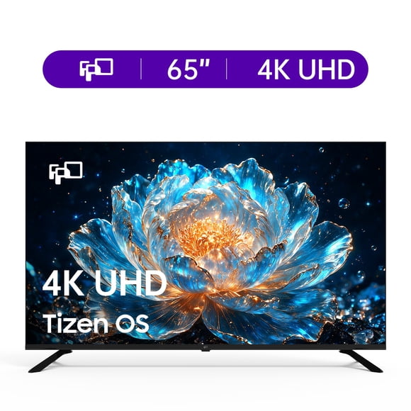 FPD 65-inch Smart TV, 4K UHD LED Television with Tizen OS, HDR10, Dolby Audio, Samsung TV Plus, Gaming Hub, AirPlay, SmartThings & Bixby Voice Control