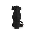 thumbnail image 2 of BLISSFUL STEP Woman's Sandals Block Heels Ankle Strap Open Toe Sandals Black 10, 2 of 6