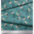 thumbnail image 2 of Soimoi Velvet Fabric Text,Floral & Eiffel Tower Architectural Print Sewing Fabric Yard 58 Inch Wide, 2 of 3