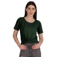thumbnail image 1 of Inkmeso Summer Twist Front Knot Crop Top For Women With Short Sleeves Tee Shirts, 1 of 8