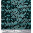 thumbnail image 1 of Soimoi Black Poly Georgette Fabric Liquid Drip Abstract Decor Fabric Printed Yard 52 Inch Wide, 1 of 3