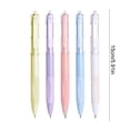 thumbnail image 3 of RRJ 5 Pack Retractable Ballpoint Pens, Quick Drying 0.5mm Black Ink Pens, Smooth Writing Pens for Study Exams Office Home, Large Capacity 5ml Ink Pens, Click Button Pens for Study Professionals, 3 of 6